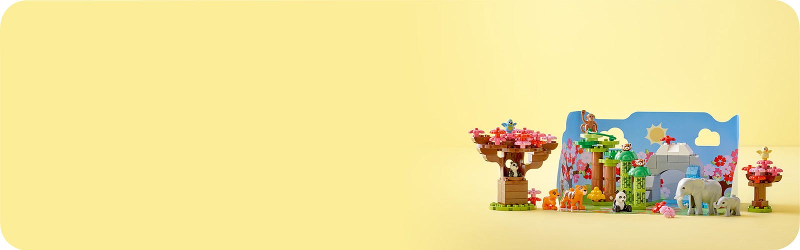 LEGO 10974 DUPLO Animaux Sauvages d'Asie, Jouet Tapis de Jeu, avec Figurines  Éléphants et Tigres, pour Enfants de 2 a 5 Ans - ADMI
