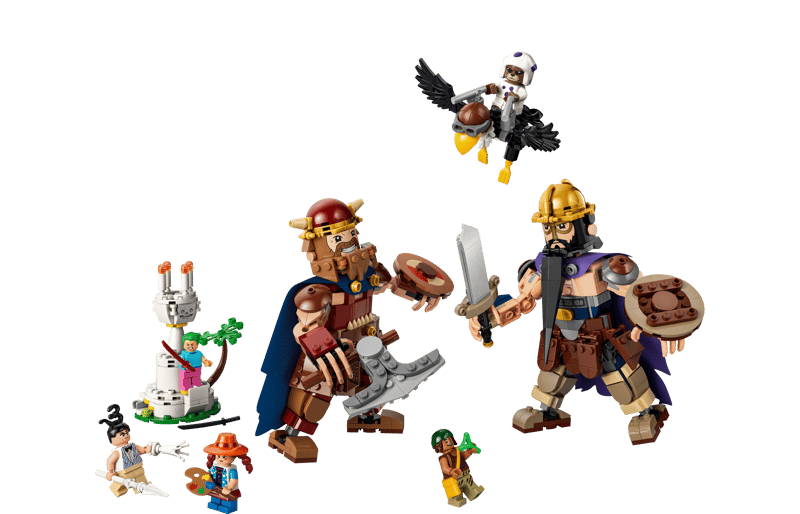 Le set LEGO 75644 Dorry contre Brogy - Les géants de Little Garden