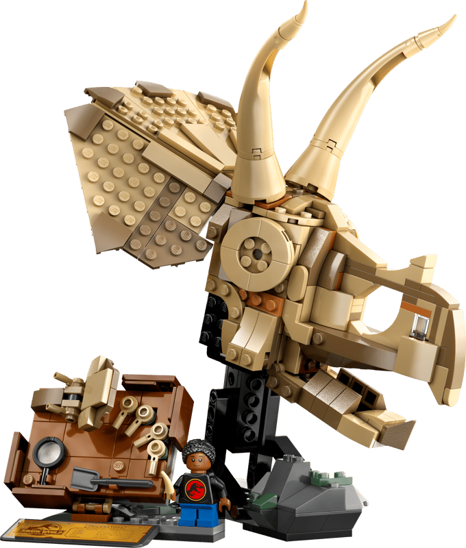 Fossili di dinosauro: teschio di Triceratopo — set LEGO 76969