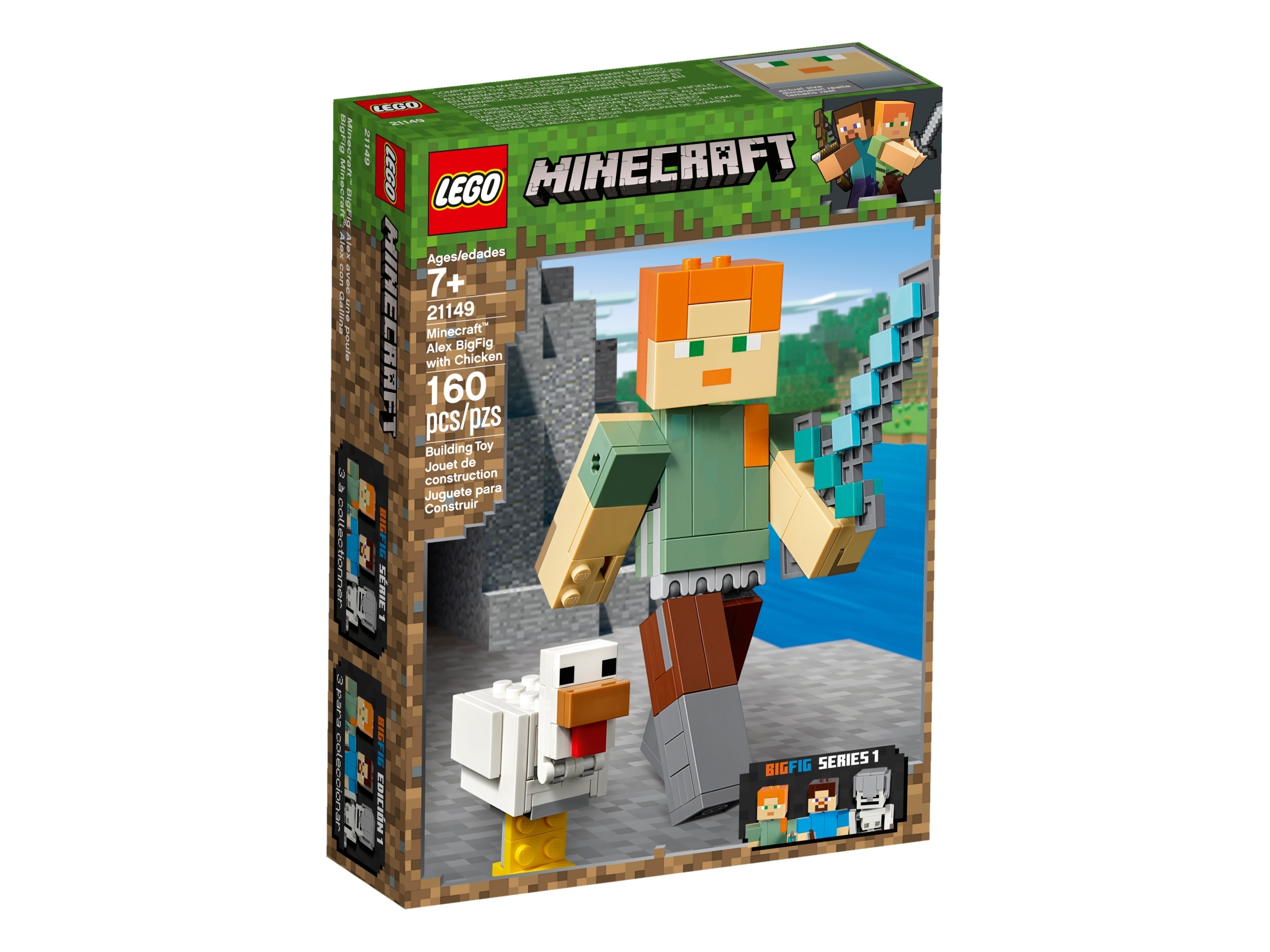 LEGO® Minecraft™ 21149 BigFig Alex mit Huhn Actionfigur N2/19 