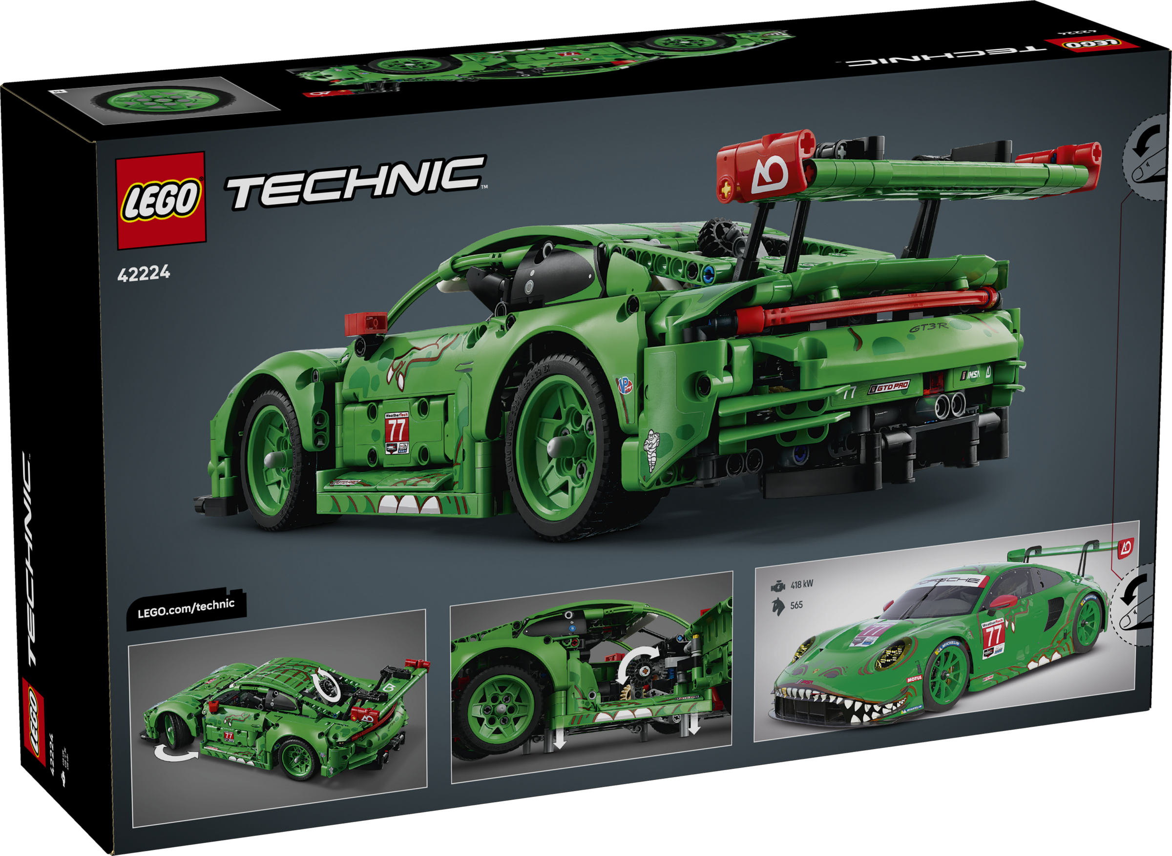 Porsche 911 GT3 R REXY AO Racing Car 42224 | テクニック |レゴ