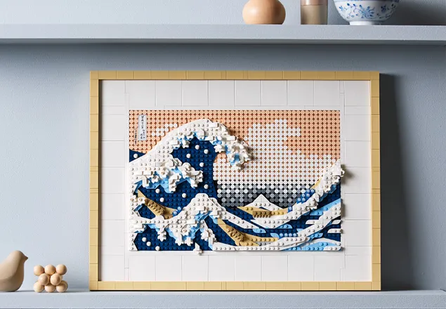 Un artiste recréé la « Grande vague d'Hokusai en LEGO