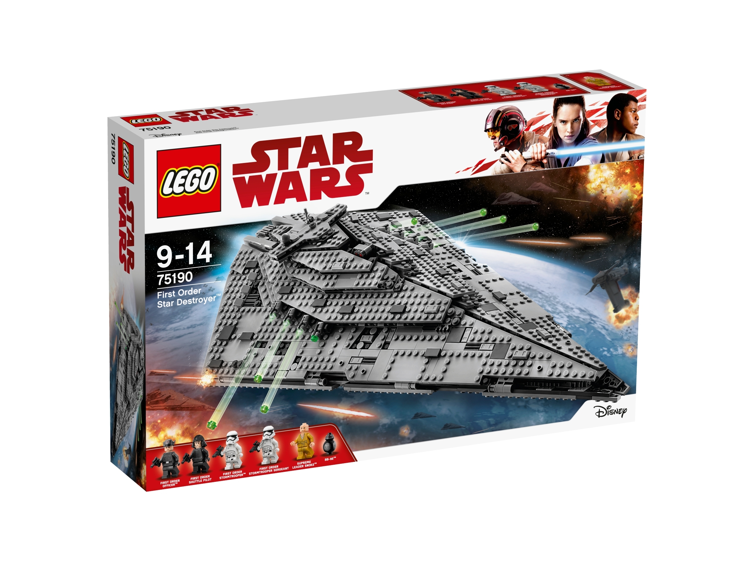 RARE LEGO STAR WARS NEW GIFT STAR DESTROYER BB-9E FIGURE 75190-2017 