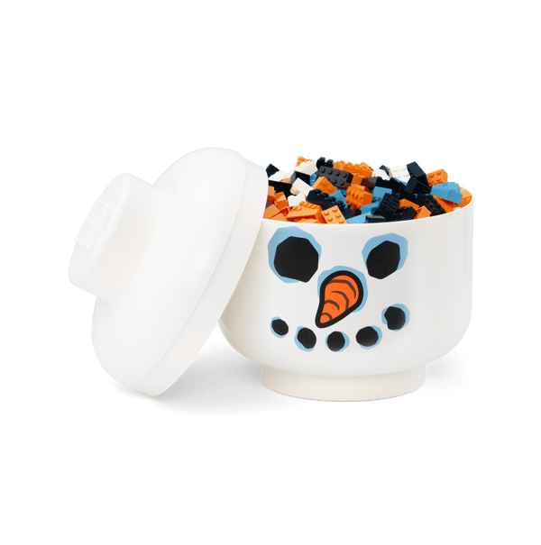 LEGO 5009865 Grande boîte de rangement Tête de bonhomme de neige — visuel 3 sur 3