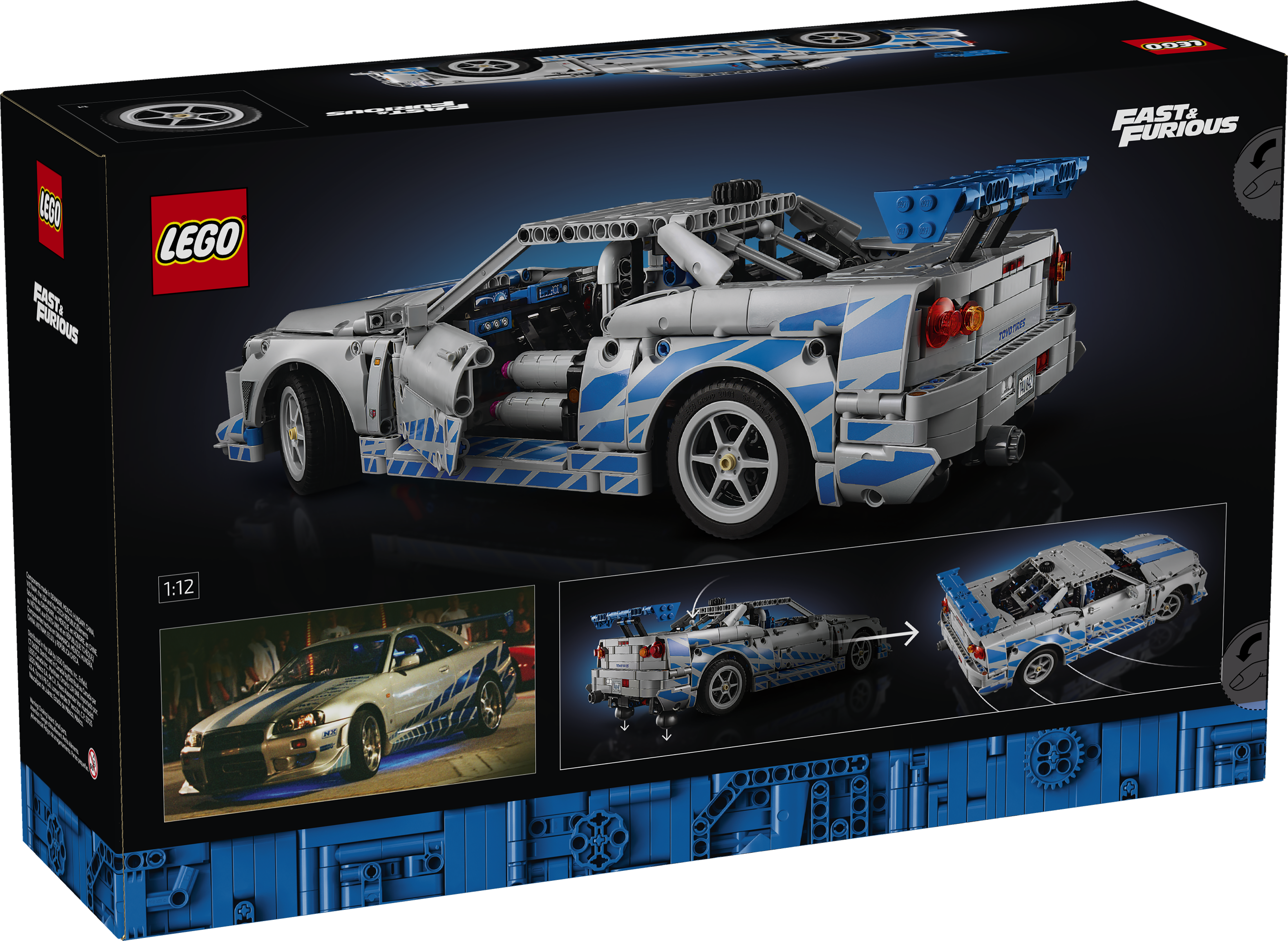 キョントコ部屋 2 Fast 2 Furious Nissan Skyline GT-R (R34) Car 42210 | Technic