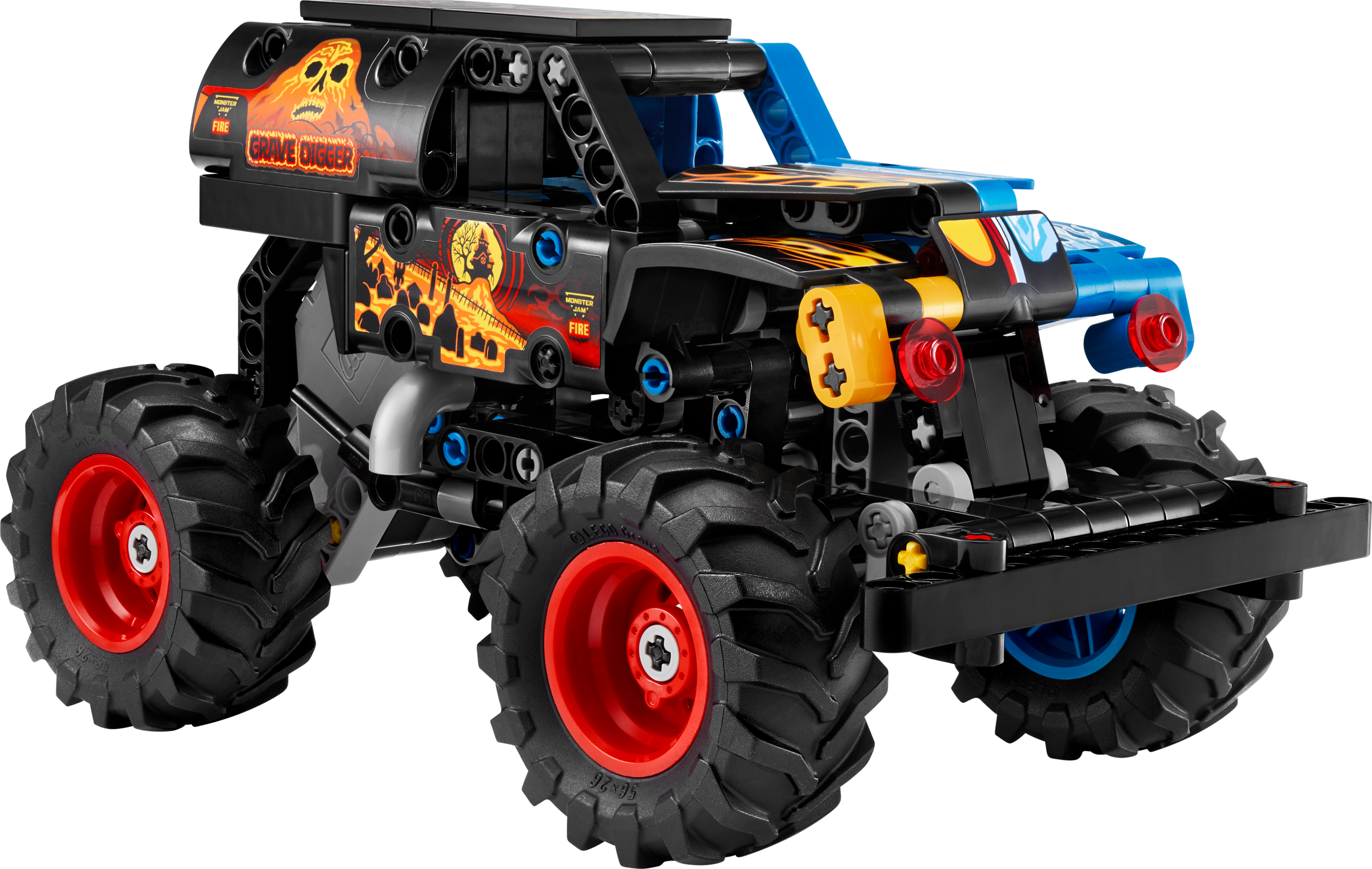 Monster Jam™ Grave Digger™ ファイヤー＆アイス プルバック 42219