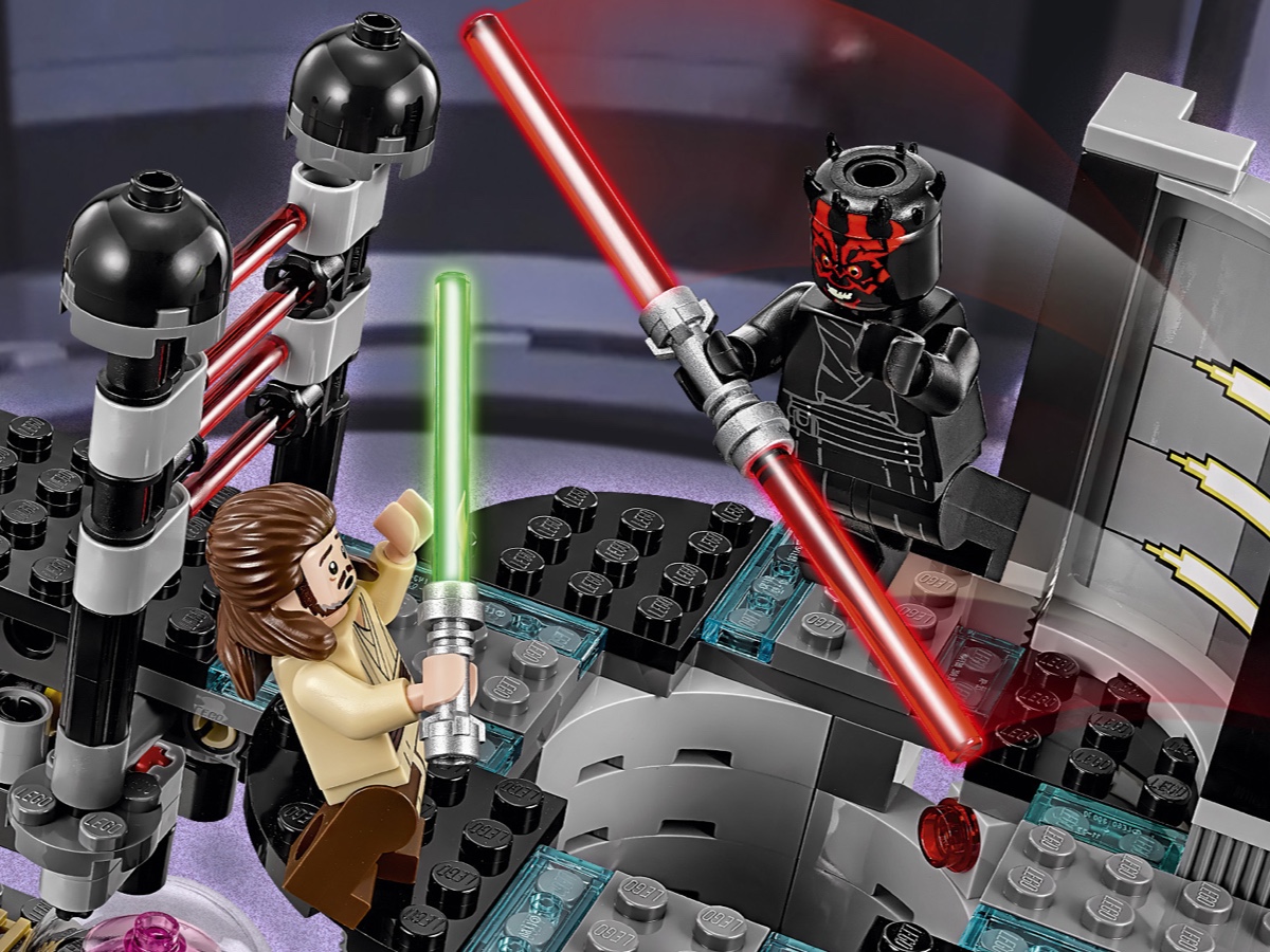 Star Wars Lego Darth Maul Doble Rojo Luz saber 