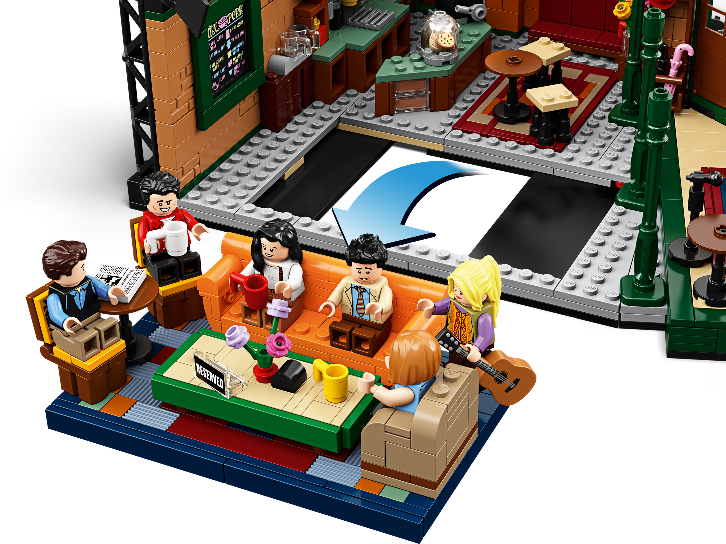 Lego Central Perk Café menu Signe Panneau ~ 1 x 4 x 3 from Friends Set Nouveau 