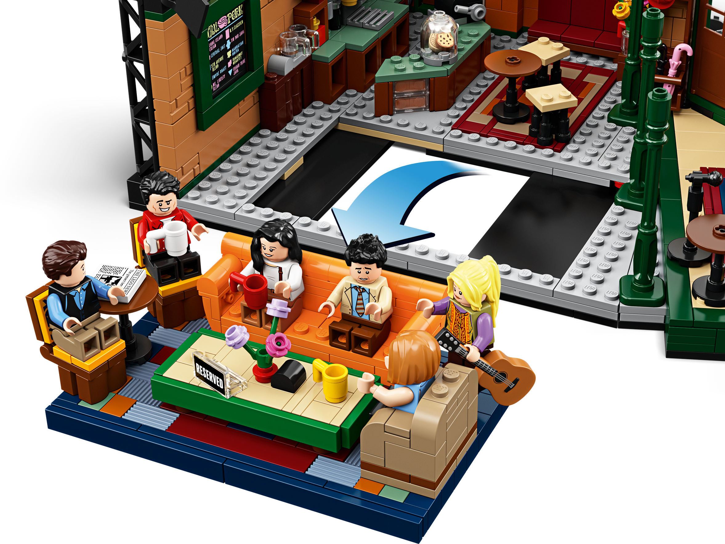 Lam brud munching Central Perk 21319 | Ideas | Buy online at the Official LEGO® Shop US