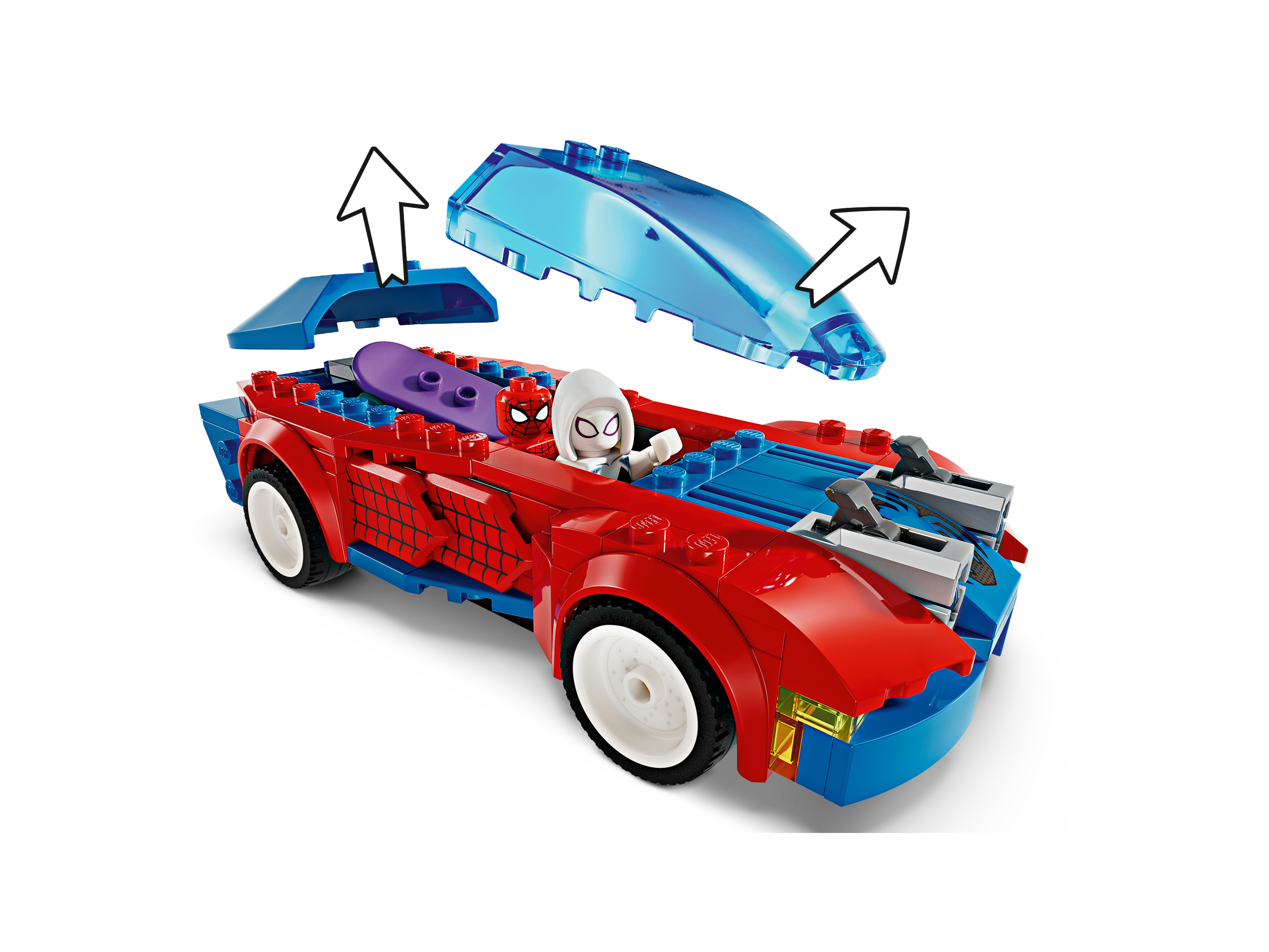 LEGO Marvel 76279 pas cher, La voiture de course de Spider-Man