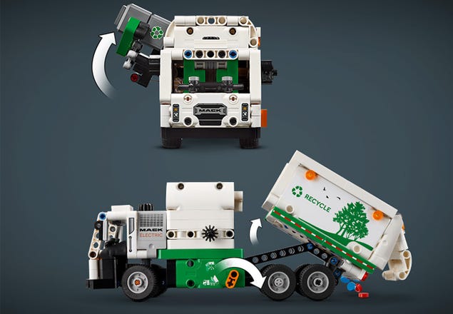 Lego - LEGO® Technic 42167 Mack® LR Electric Camion poubelle