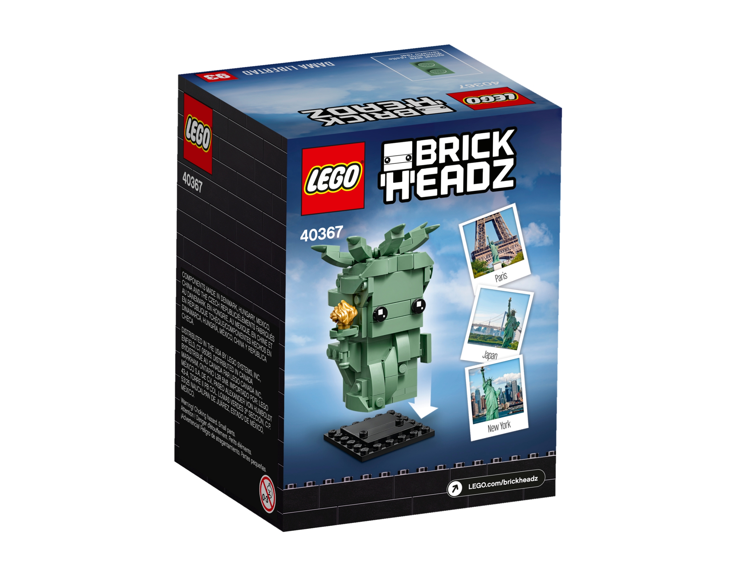 Lego MOC Brickheadz PDF Instruction ONLY Lady of Liberty with Base 