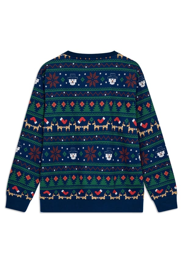 Adults Christmas Sweatshirt - Dark Blue - Image 3