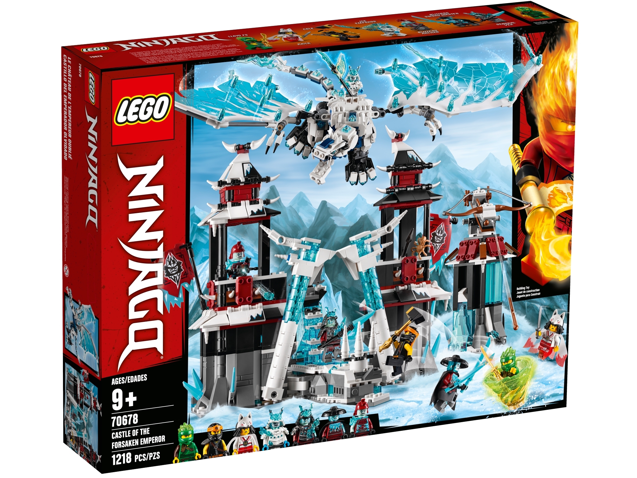 LEGO NINJAGO Castle of the Forsaken Emperor 70678 Building Kit 1,218 Pieces