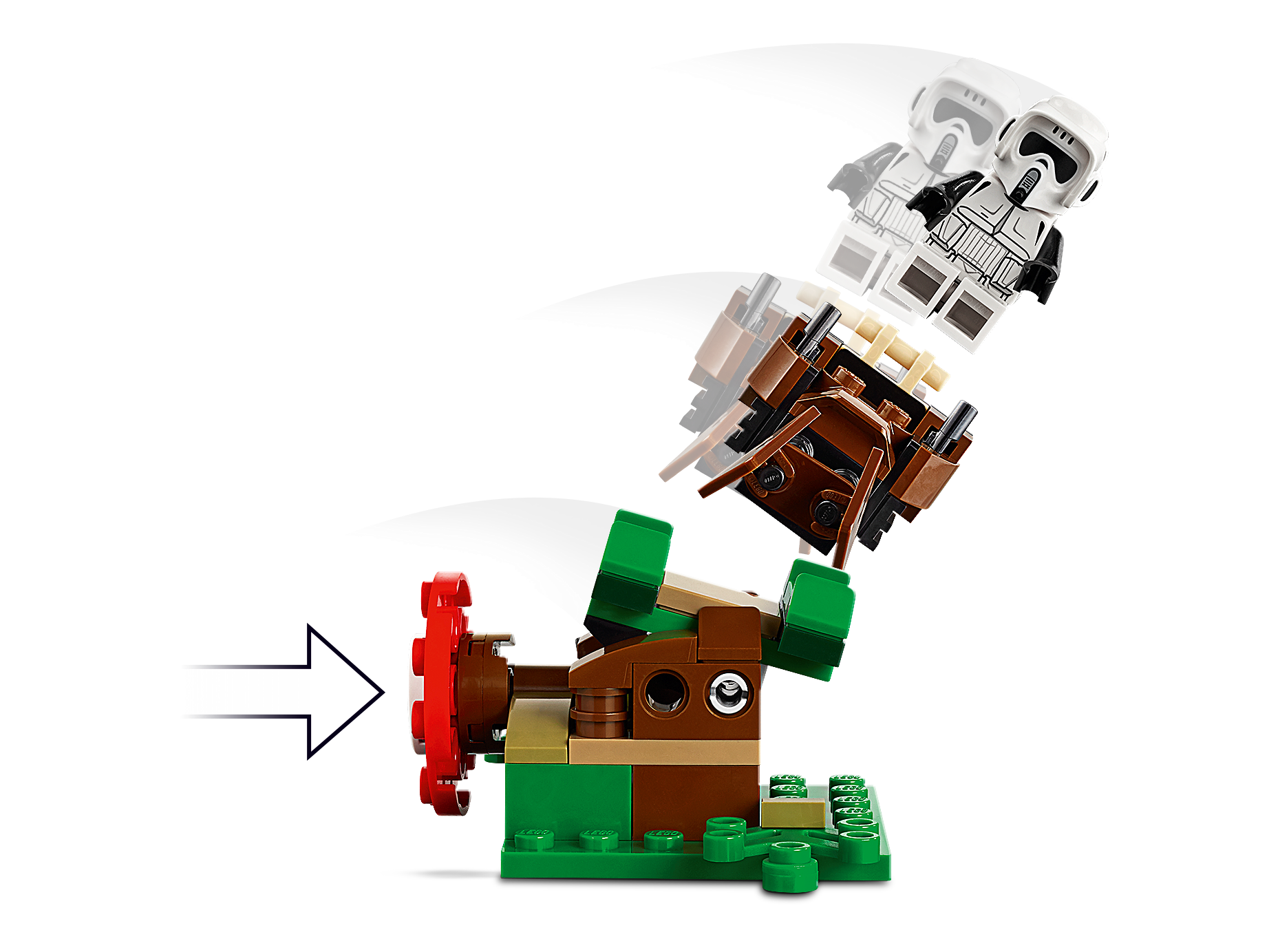 LEGO STAR WARS WICKET SPLIT FROM SET 75238 Unassembled EWOK MINI FIGURE 