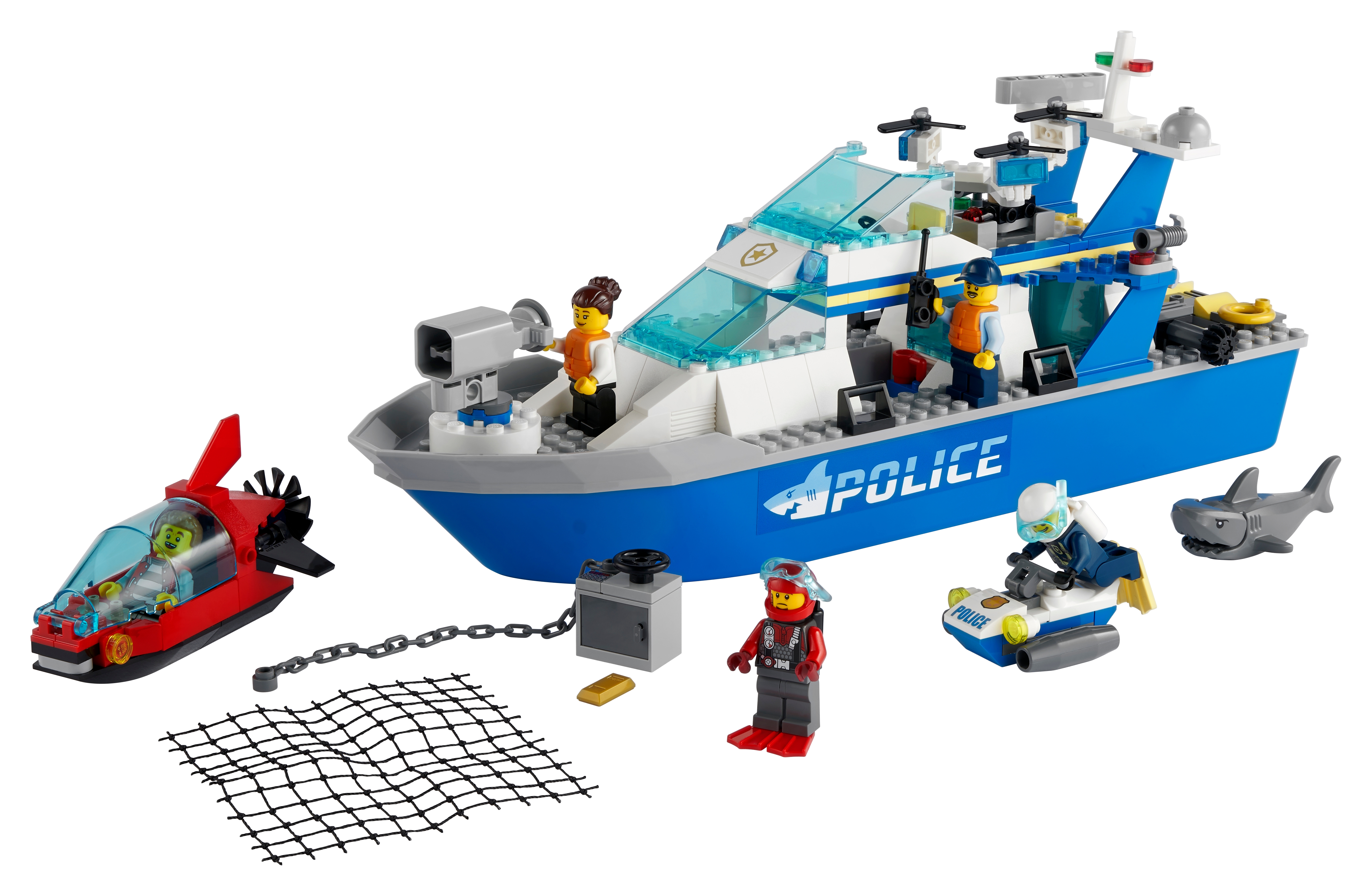opdragelse Hør efter vogn Policyjna łódź patrolowa 60277 | City | Oficjalnym sklepie LEGO® PL