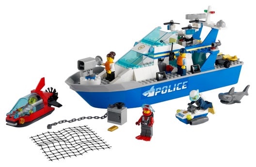 LEGO 60277 - Politiets patruljebåd
