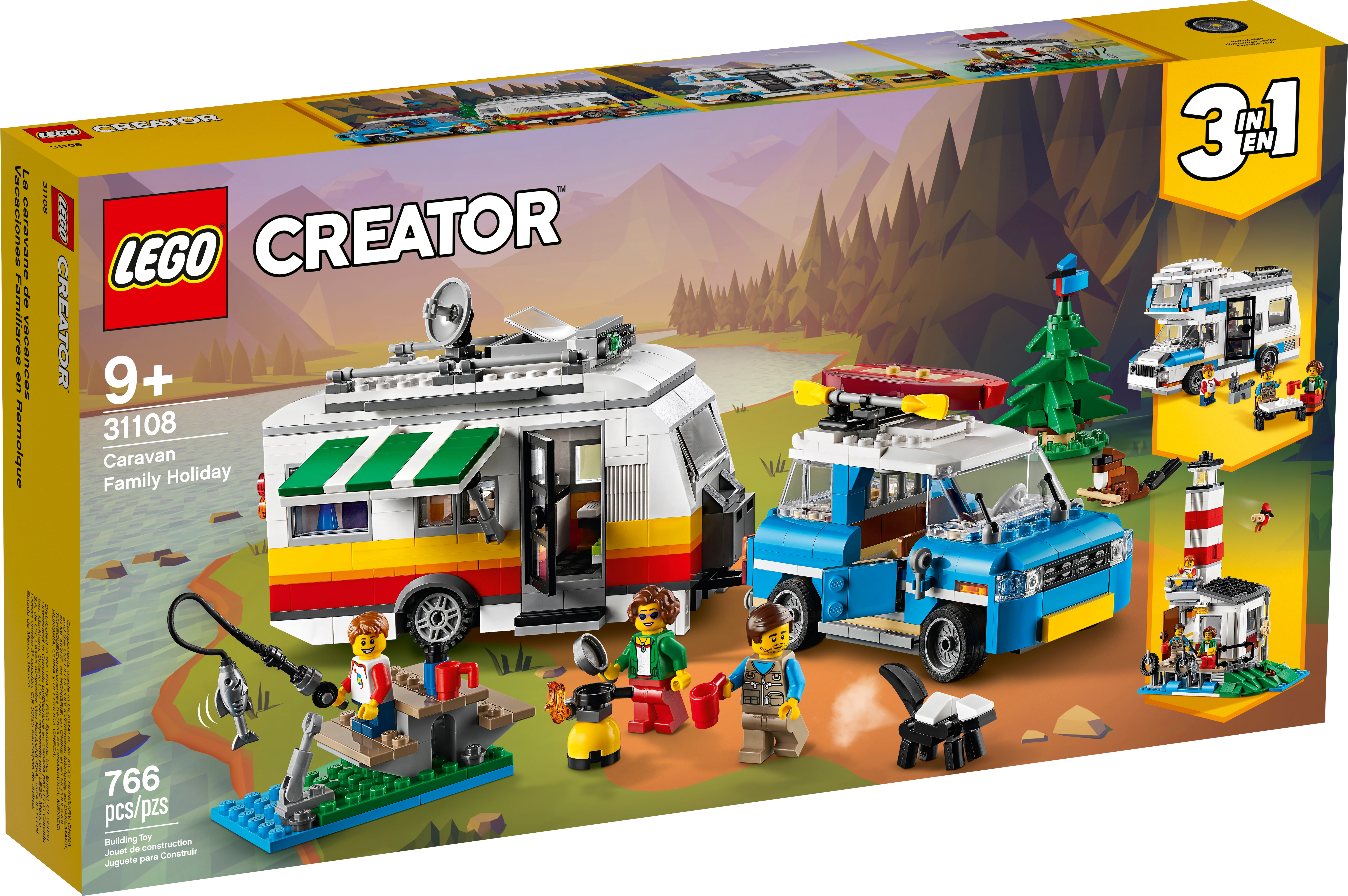 agua empieza la acción comprar Vacaciones Familiares en Caravana 31108 | Sets 3 en 1 Creator | Oficial LEGO®  Shop MX