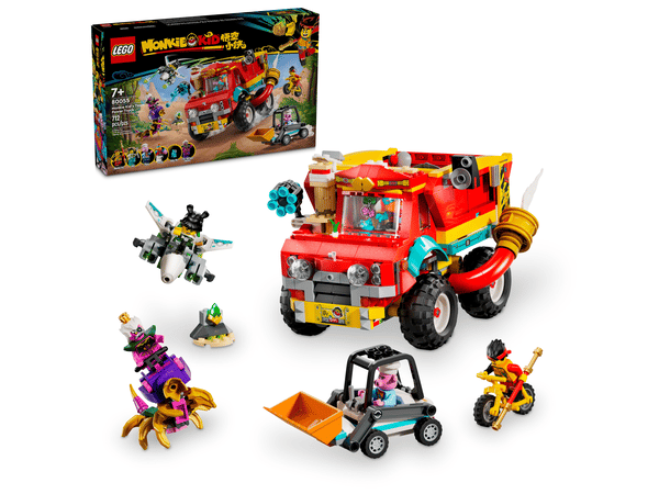 LEGO 80055 Le puissant camion de l’équipe de Monkie Kid — visuel 2 sur 8