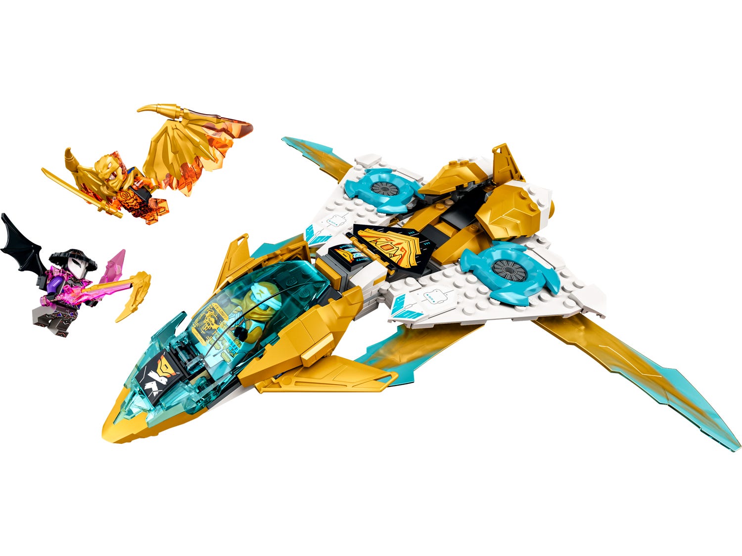 Zane's Golden Dragon Jet 71770 | NINJAGO® | Buy online at the Zane's Golden Dragon Jet 71770 | NINJAGO® | Buy online at the