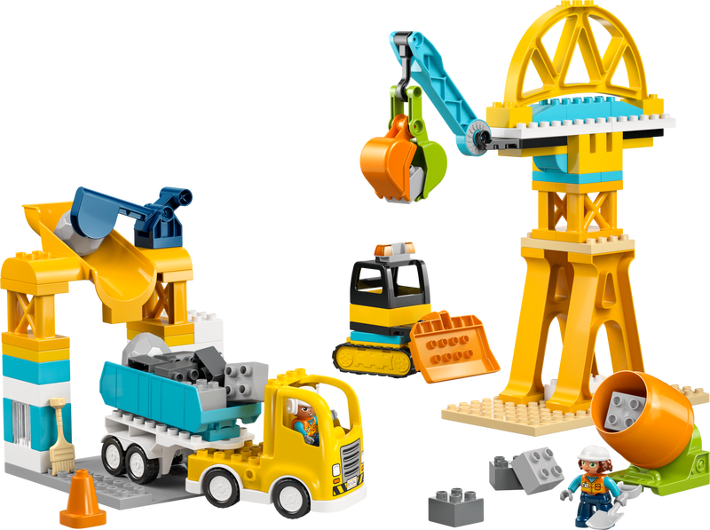 Le set LEGO 10476 Le chantier et les véhicules de construction 3-en-1