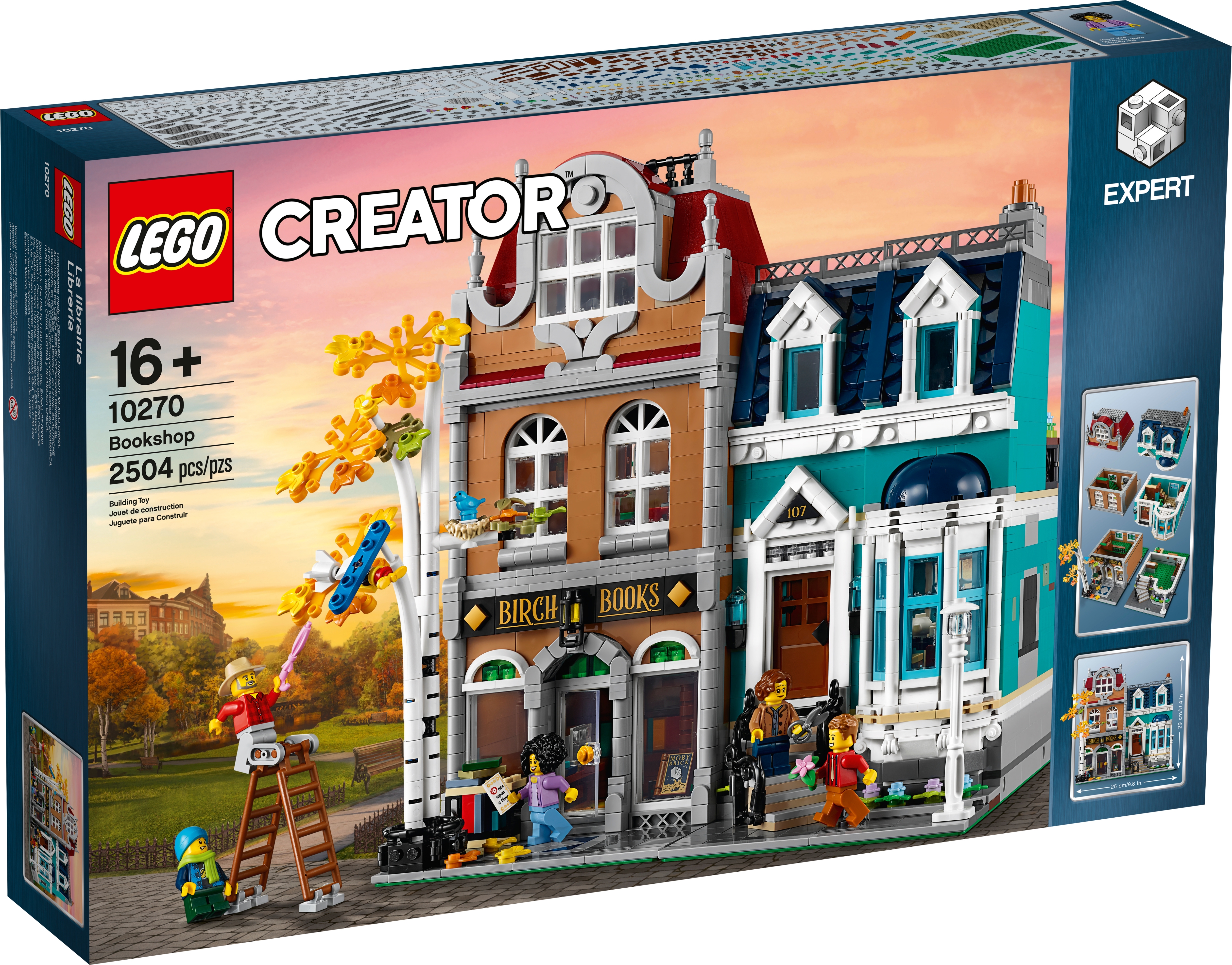 City Building Blocks Sets Creator 10201 The Bookshop Street Model Kids Toy for sale online