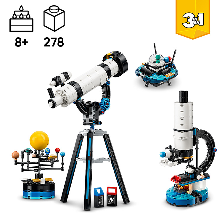 Space Exploration Telescope 31378 | Creator 3-in-1 | Buy online at
