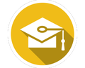 Graduate mortar board icon