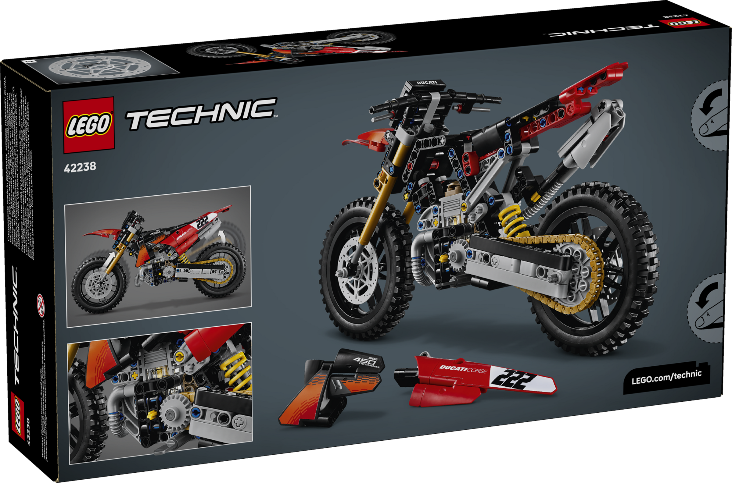 Ducati Desmo450 MX Factory Motorcycle 42238 | Technic™ | Buy