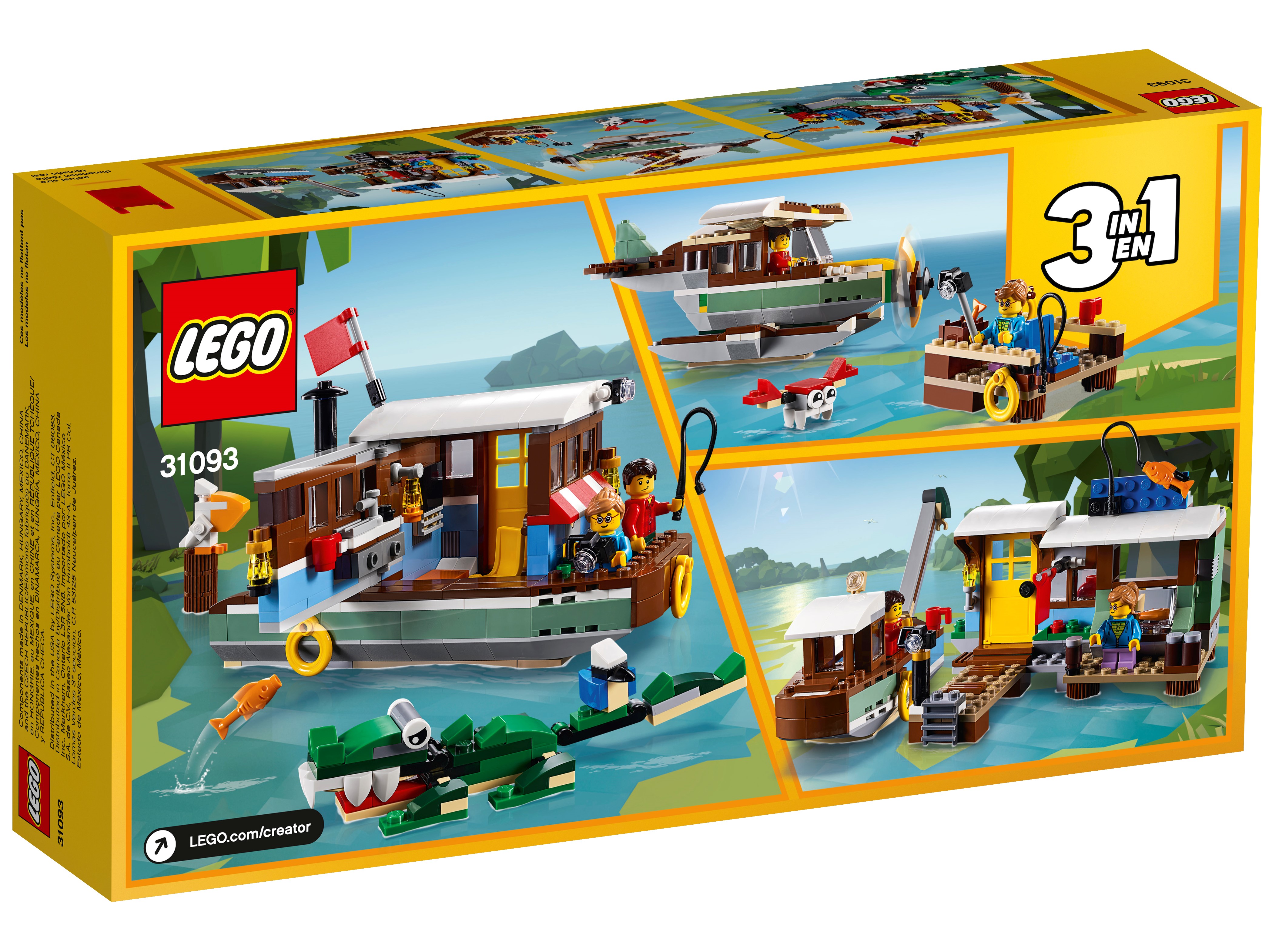 Violín Escrupuloso gloria Casa Flotante del Río 31093 | Sets 3 en 1 Creator | Oficial LEGO® Shop ES
