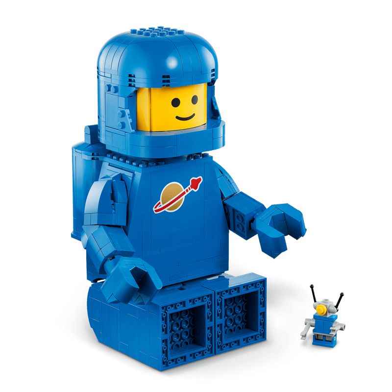 Up-Scaled Blue Astronaut Minifigure