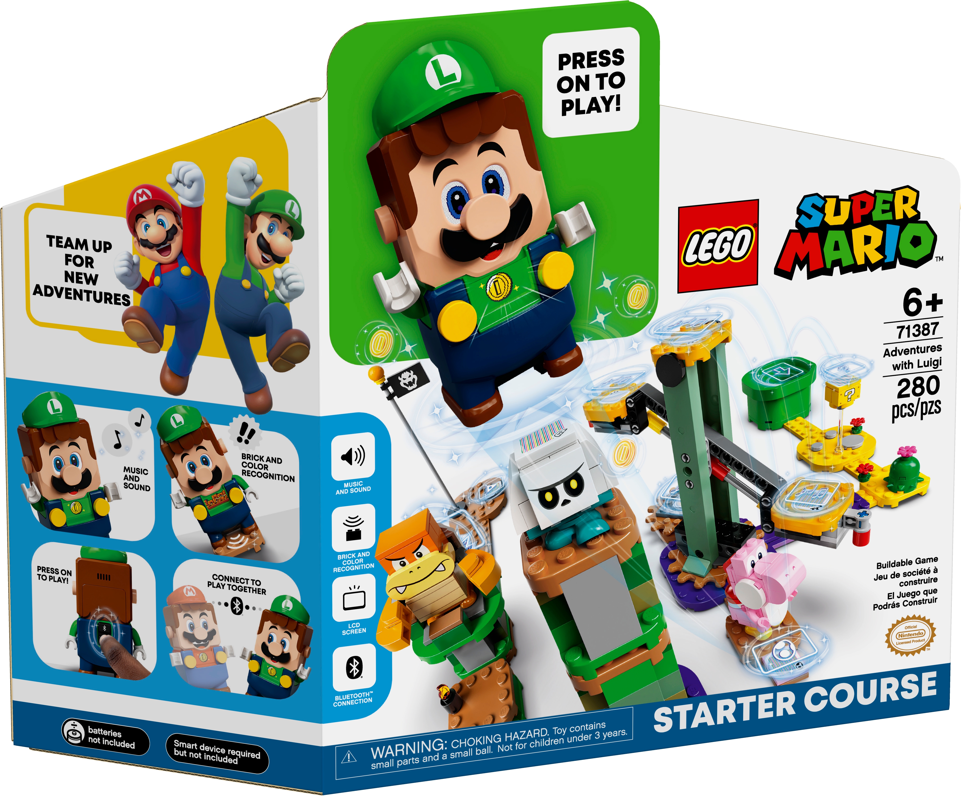 New Lego Super Mario Yoshi Luigi Official Promo Cards 