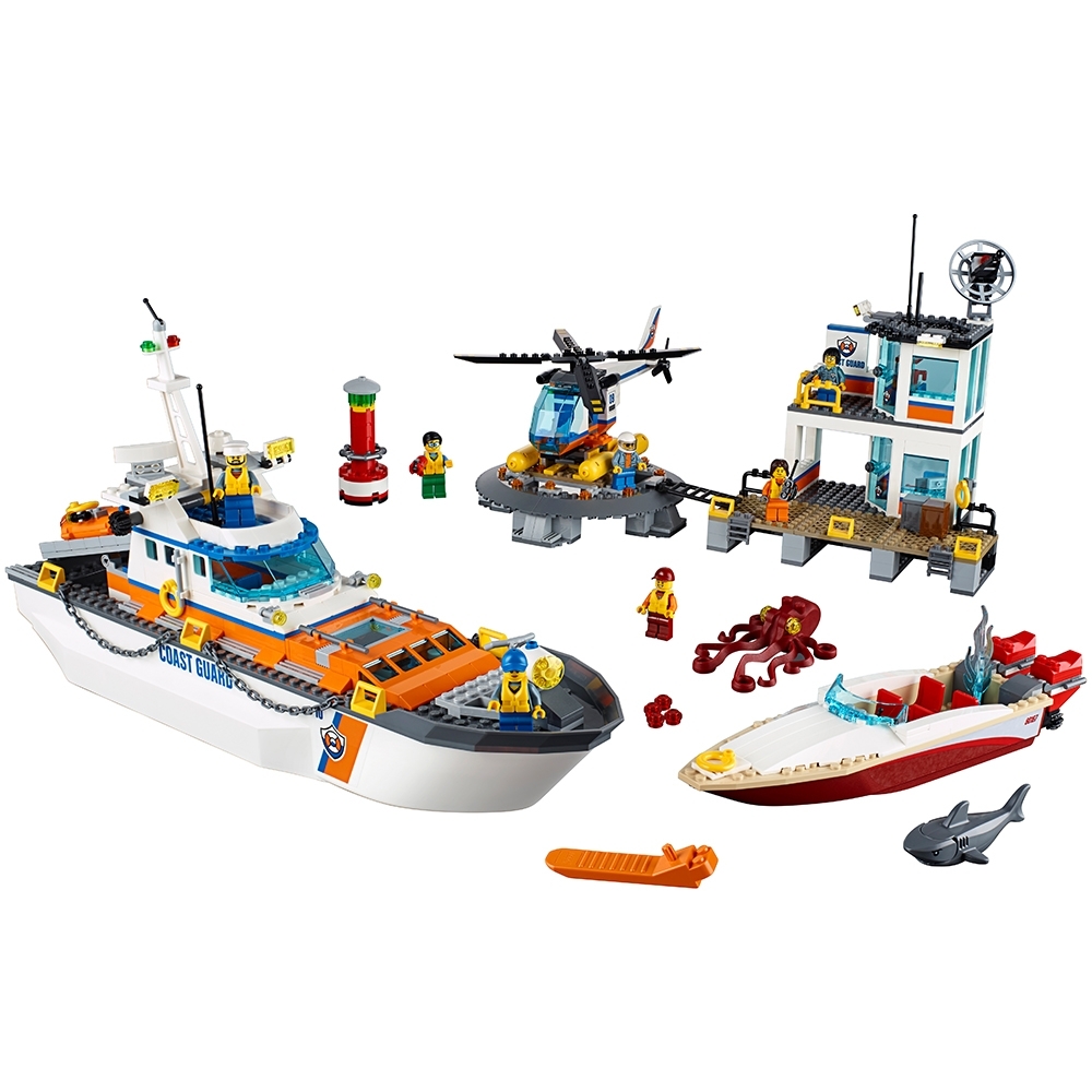 Details about   Lego City Coast Guard Minifigure Lot With Lifeboat & accessories 