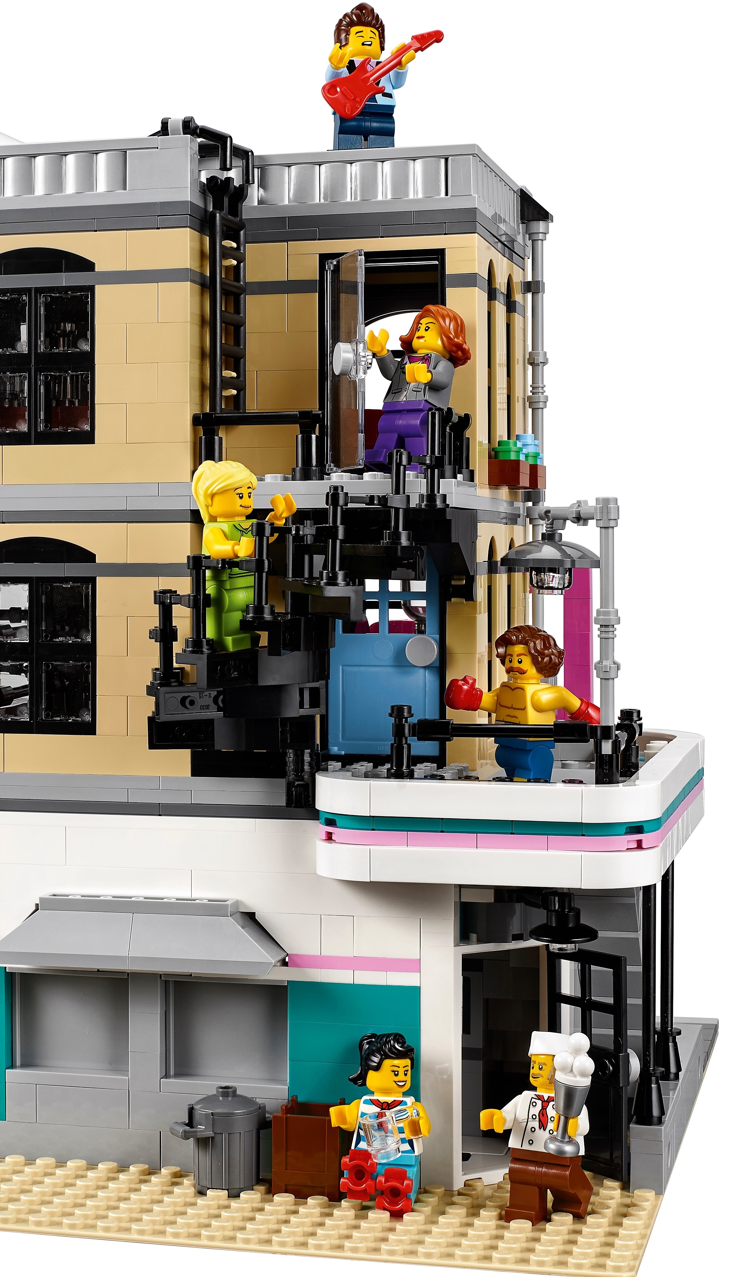 LEGO Diner Fast-Food Restaurant & Seats KItchen/diner/burger bar cafe 