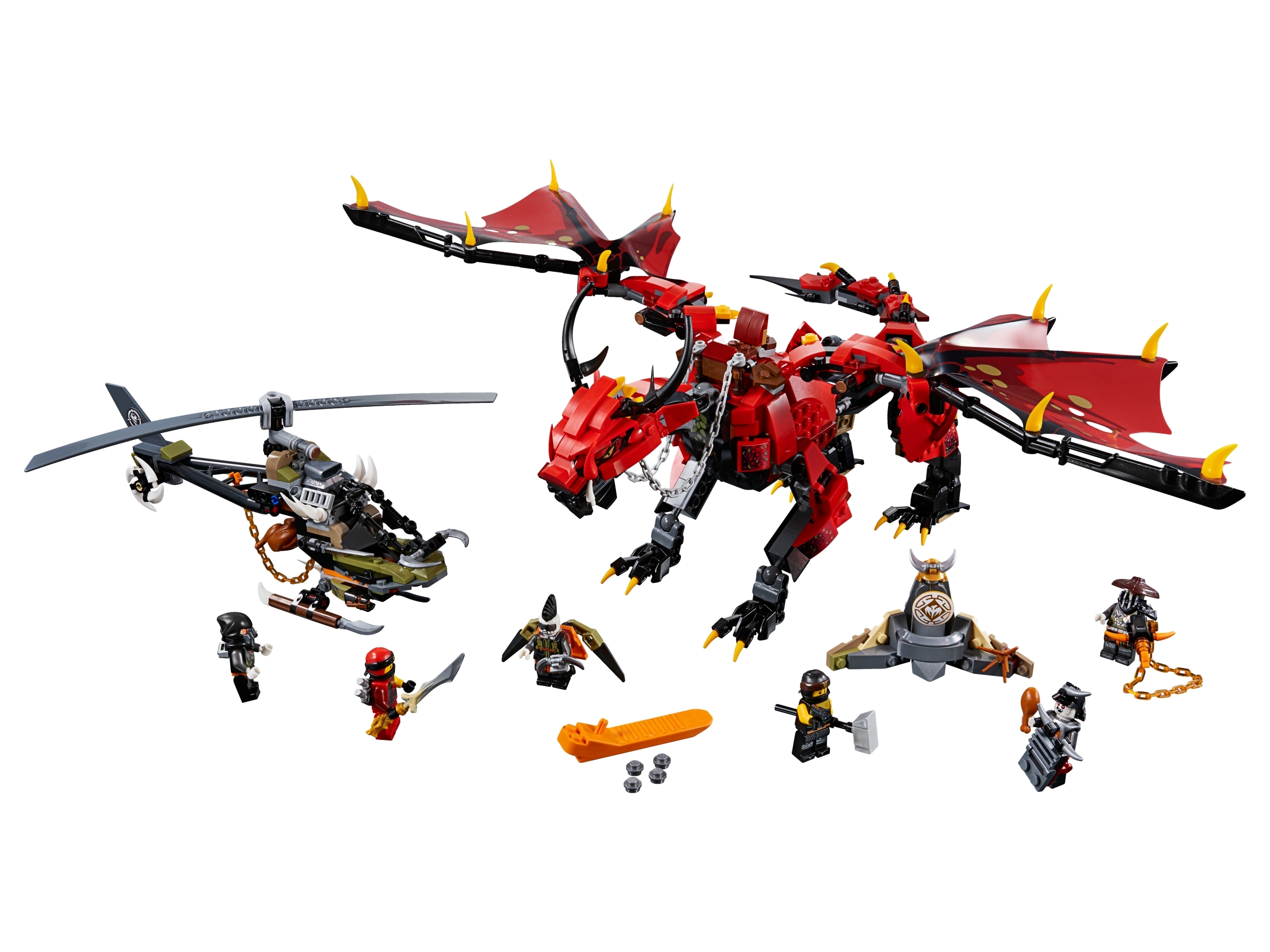 lego ninjago red dragon