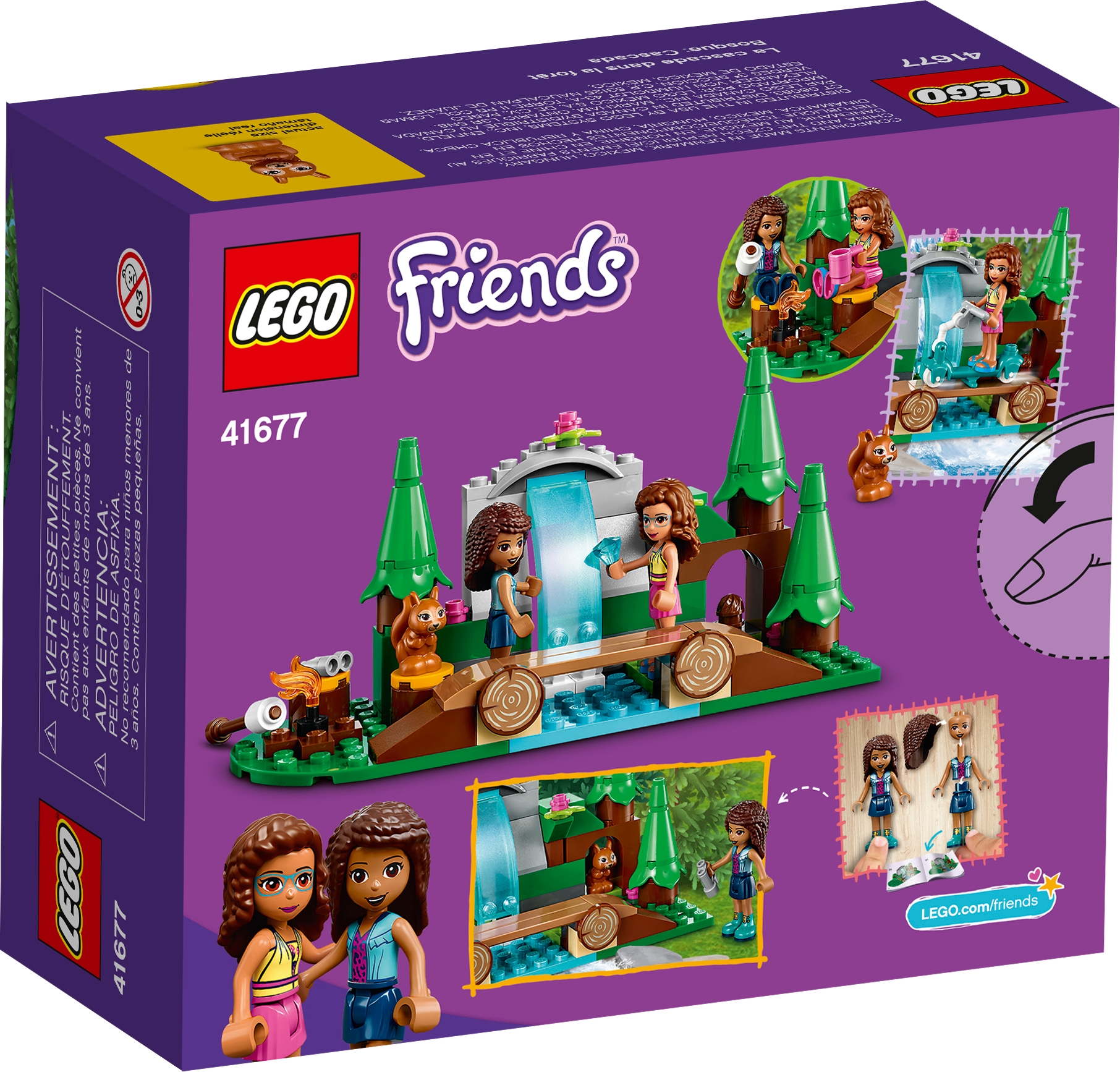41677 LEGO Friends Forest Waterfall Playset with Figures 93 Pieces Age 5 Years+ 