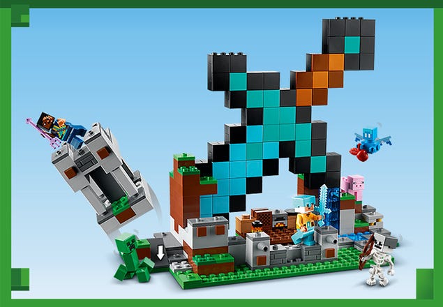 LEGO Minecraft- L'avant-poste de l'épée (21244) - ShoppyDeals.fr