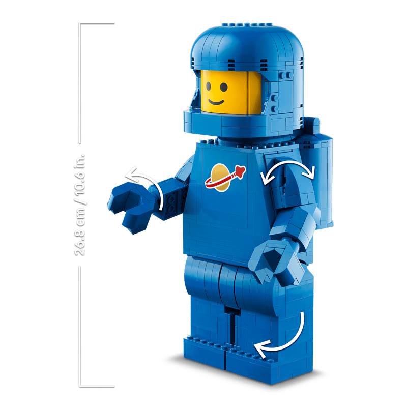 Up-Scaled Blue Astronaut Minifigure