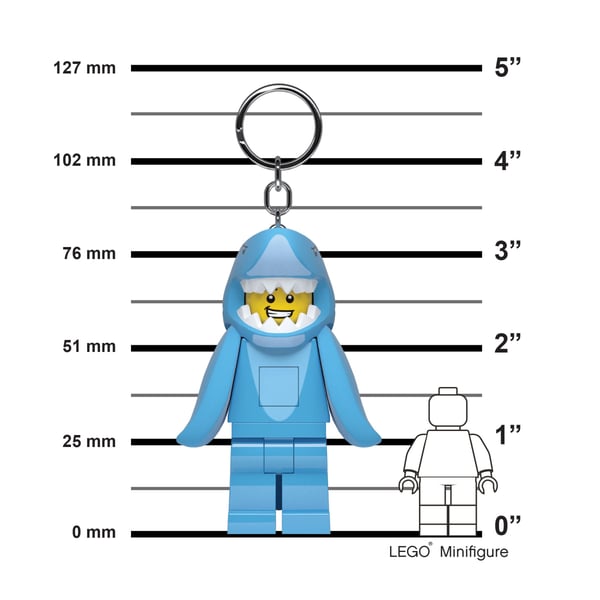LEGO 5006848 Porte-clés lumineux Homme en costume de requin — visuel 4 sur 6