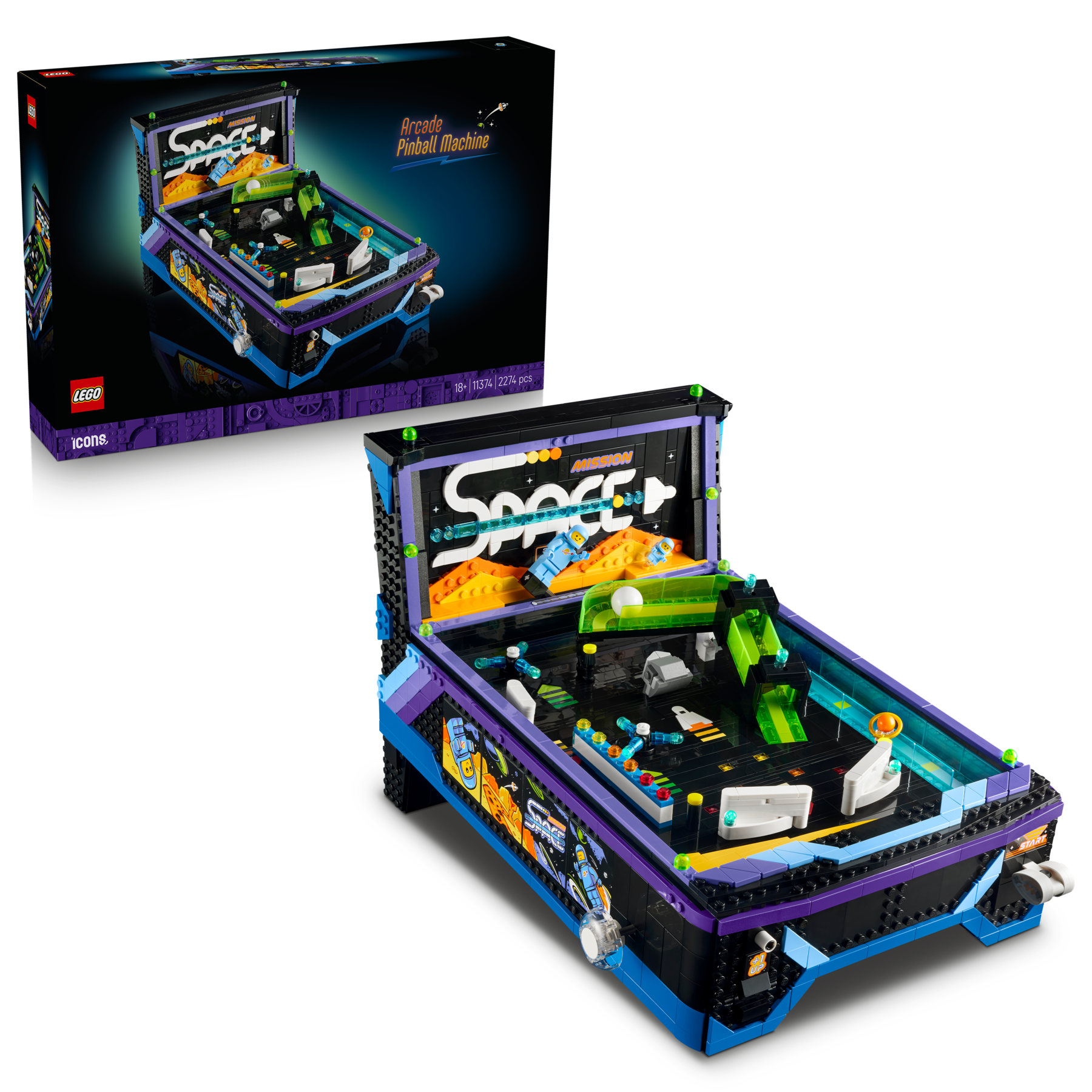 『PINBALL MACHINES 』 ピンボールマシーンズ アーケード ゲーム ピンボールマシン 11374 | LEGO® Icons |レゴ®ストア公式オンライン