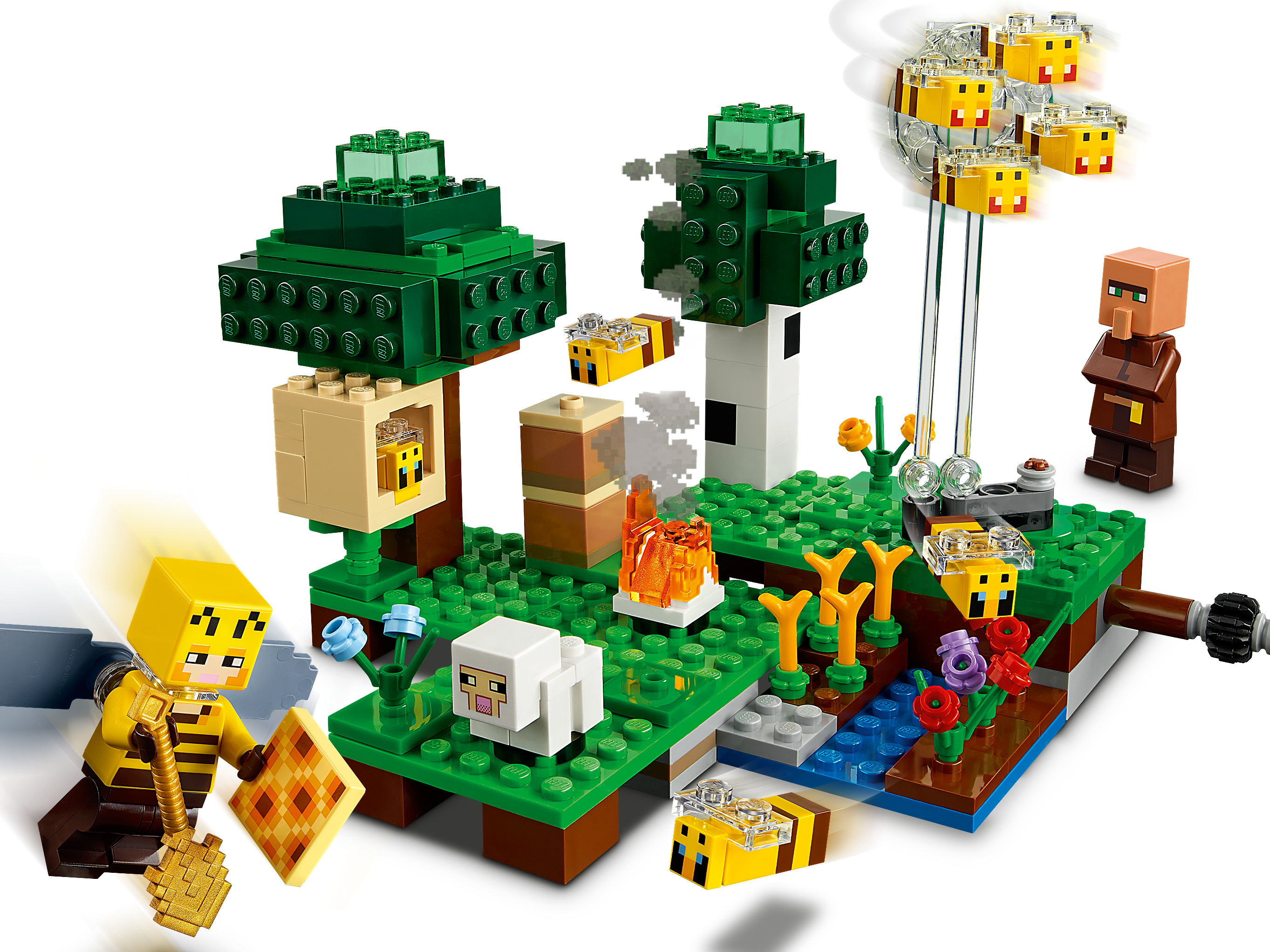 for sale online LEGO Minecraft The Bee Farm 21165 Building Kit 238 Pieces 