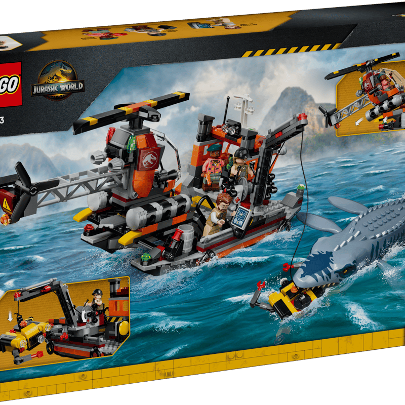 Mosasaurus Dinosaur Boat Attack 77983 | Jurassic World™ | Buy Mosasaurus Dinosaur Boat Attack 77983 | Jurassic World™ | Buy