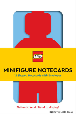 Cartes en forme de minifigurine : 12 cartes découpées et enveloppes