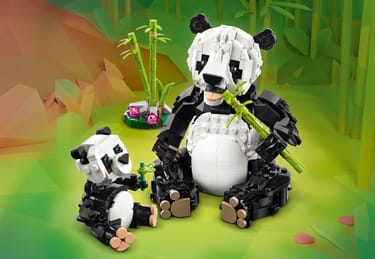 Animali selvatici: famiglia di panda 31165 Creator 3-in-1 LEGO