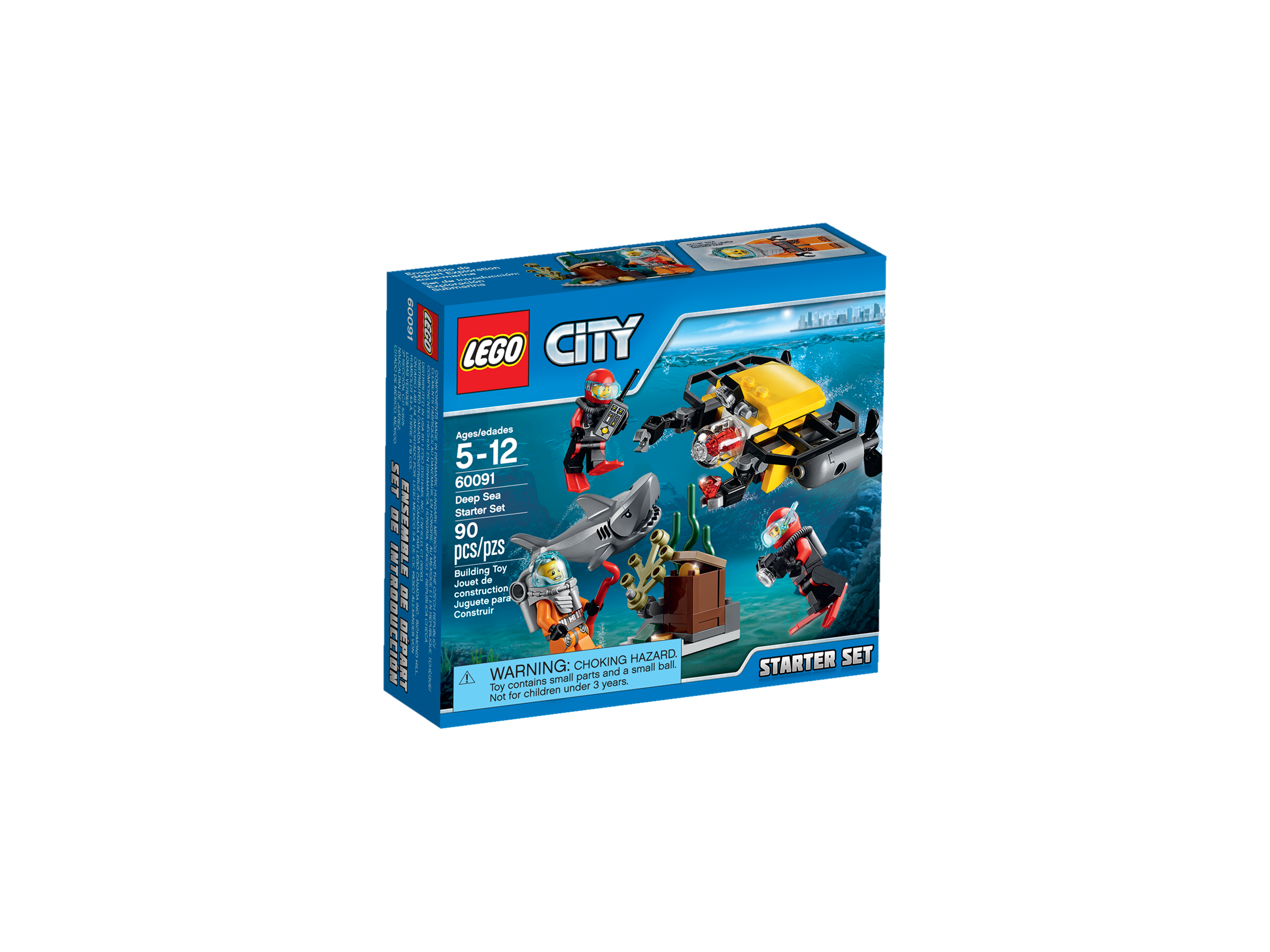 retraité-Neuf Lego City 60091 Deep Sea Starter Set-Box Set 2015 Presque comme neuf Box 