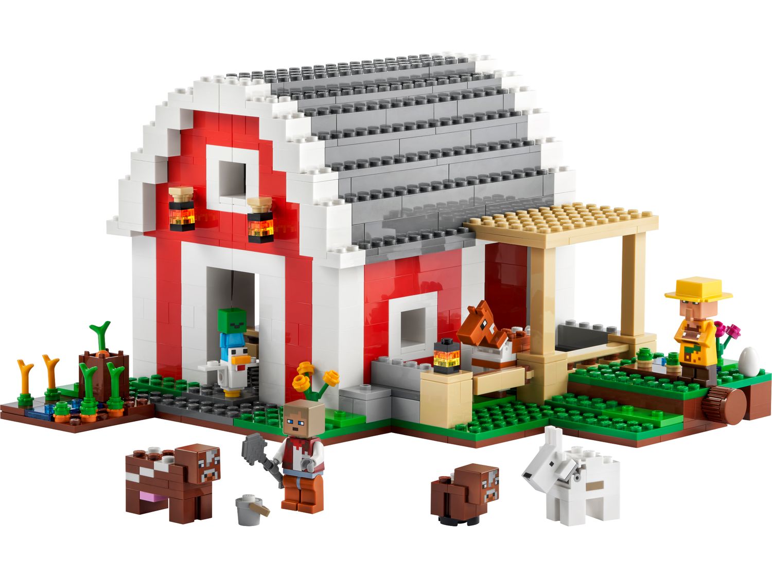 赤い馬小屋 21187 | マインクラフト® |レゴ®ストア公式オンライン 赤い馬小屋 21187 | マインクラフト® |レゴ®ストア公式オンライン