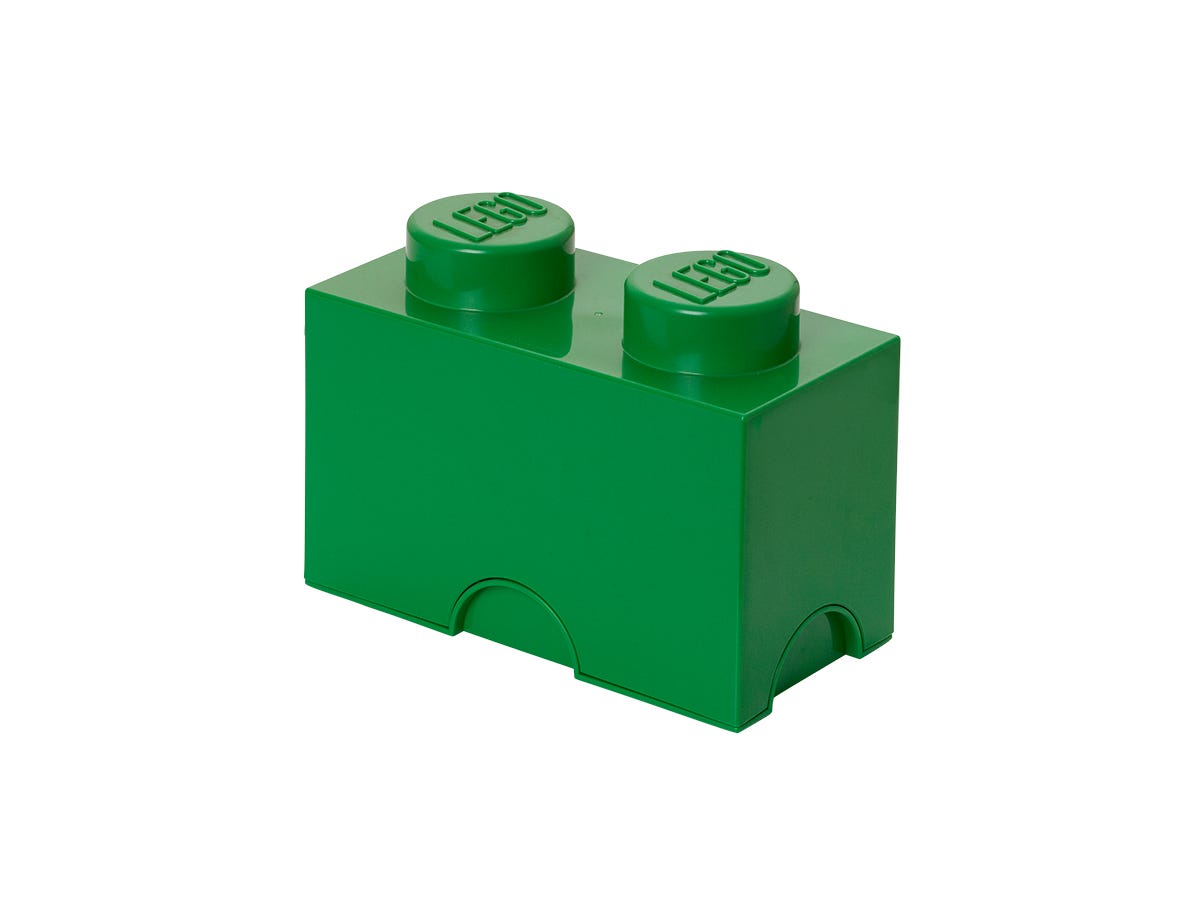 2-Stud Storage Brick - Green