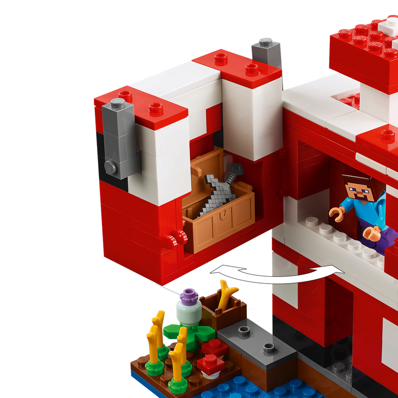 The Mooshroom House 21270 | Minecraft® | Buy online at the The Mooshroom House 21270 | Minecraft® | Buy online at the