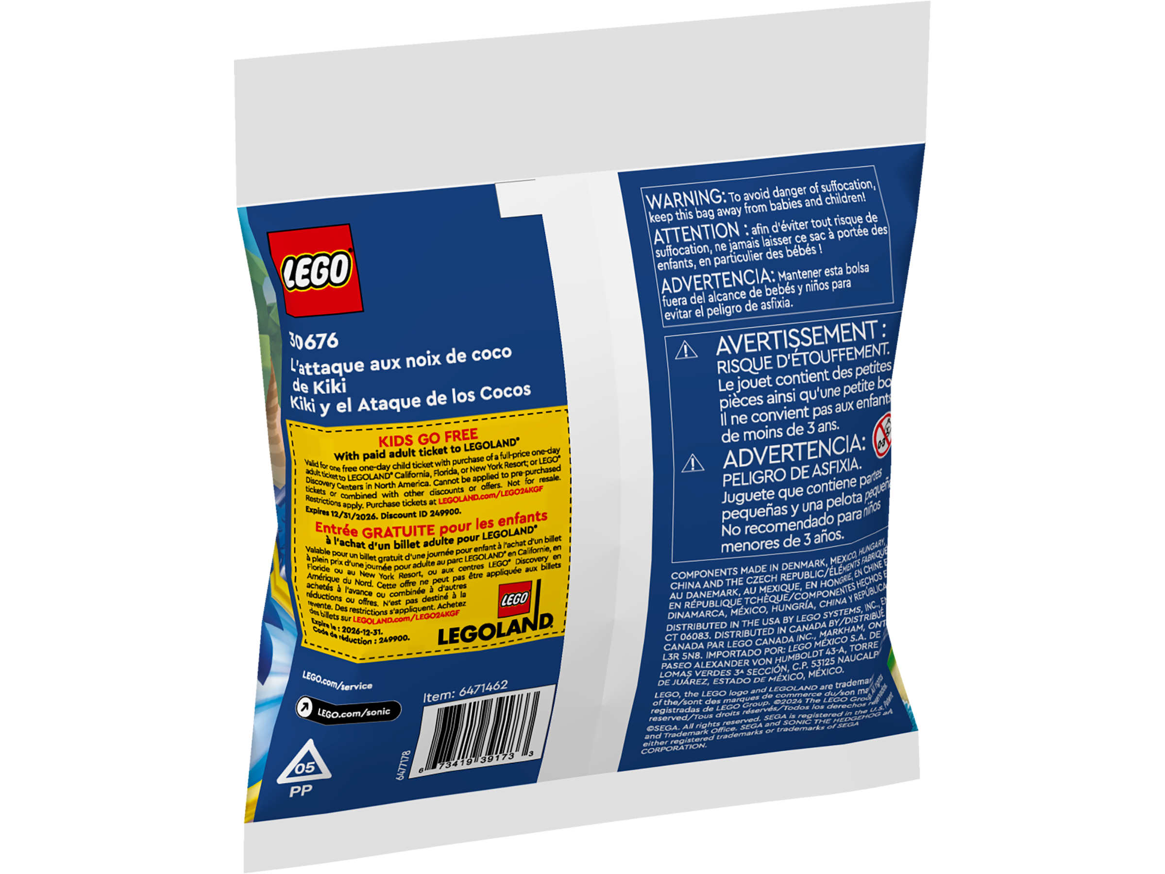 Kiki's Coconut Attack & Steve and Baby Panda 30676 | LEGO® Sonic