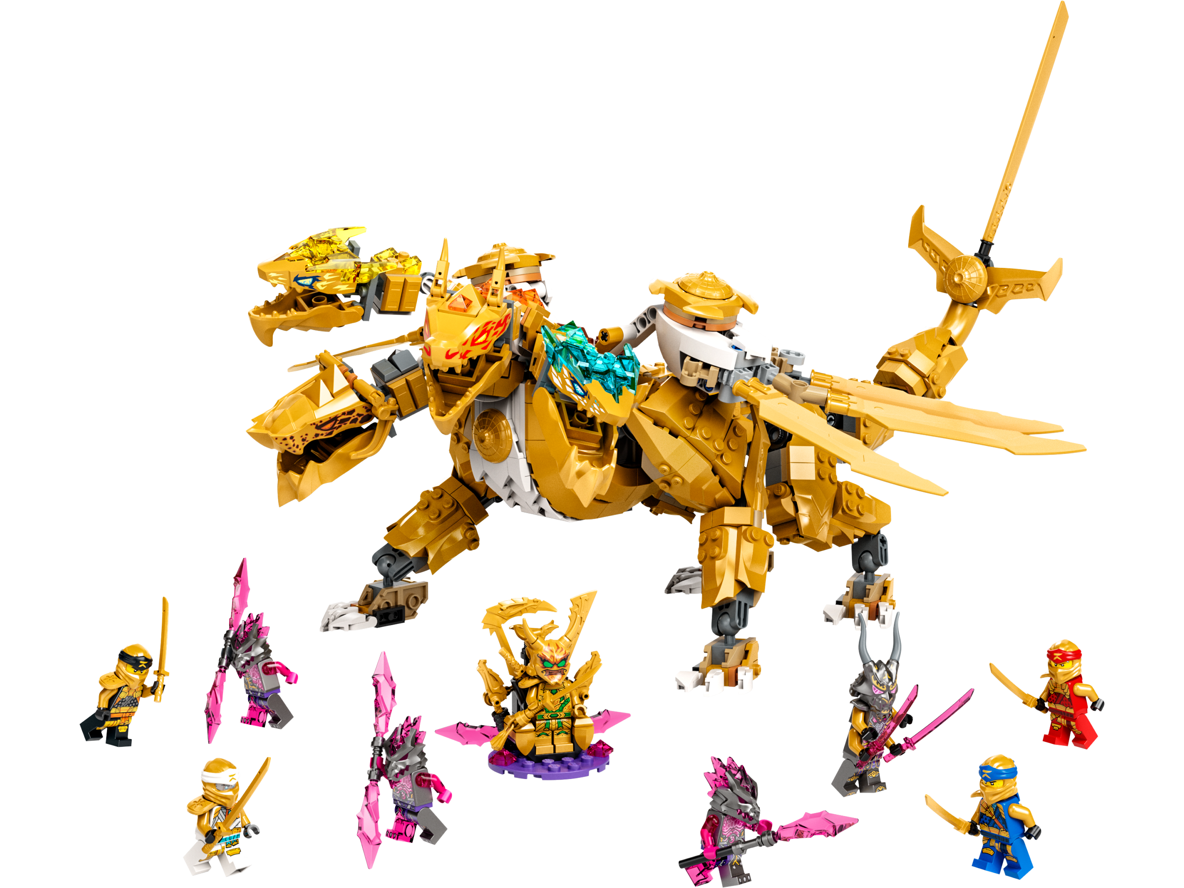 LEGO NINJAGO Lloyd’s Golden Ultra Dragon 71774 Ninja Building Toy Set for Boys 989 Pieces Girls and Kids Ages 9+ 